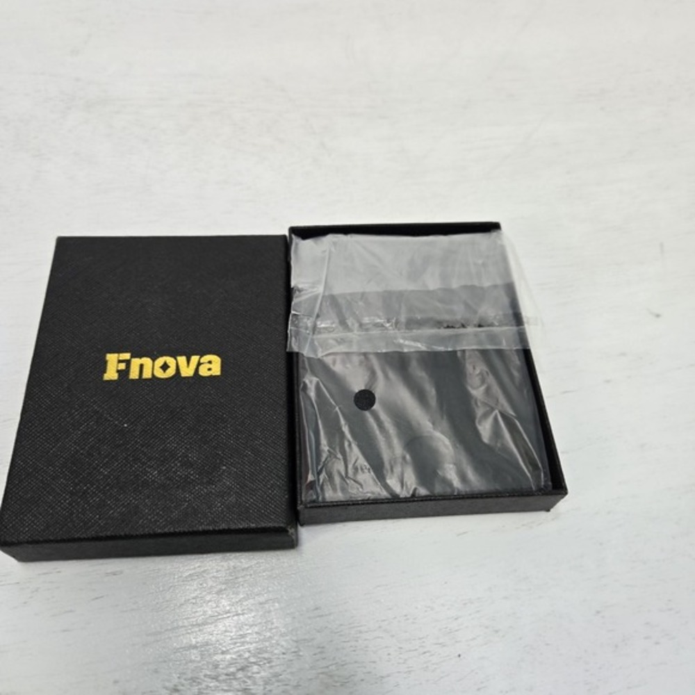 Fnova‎ Men's Wallet - black and orange